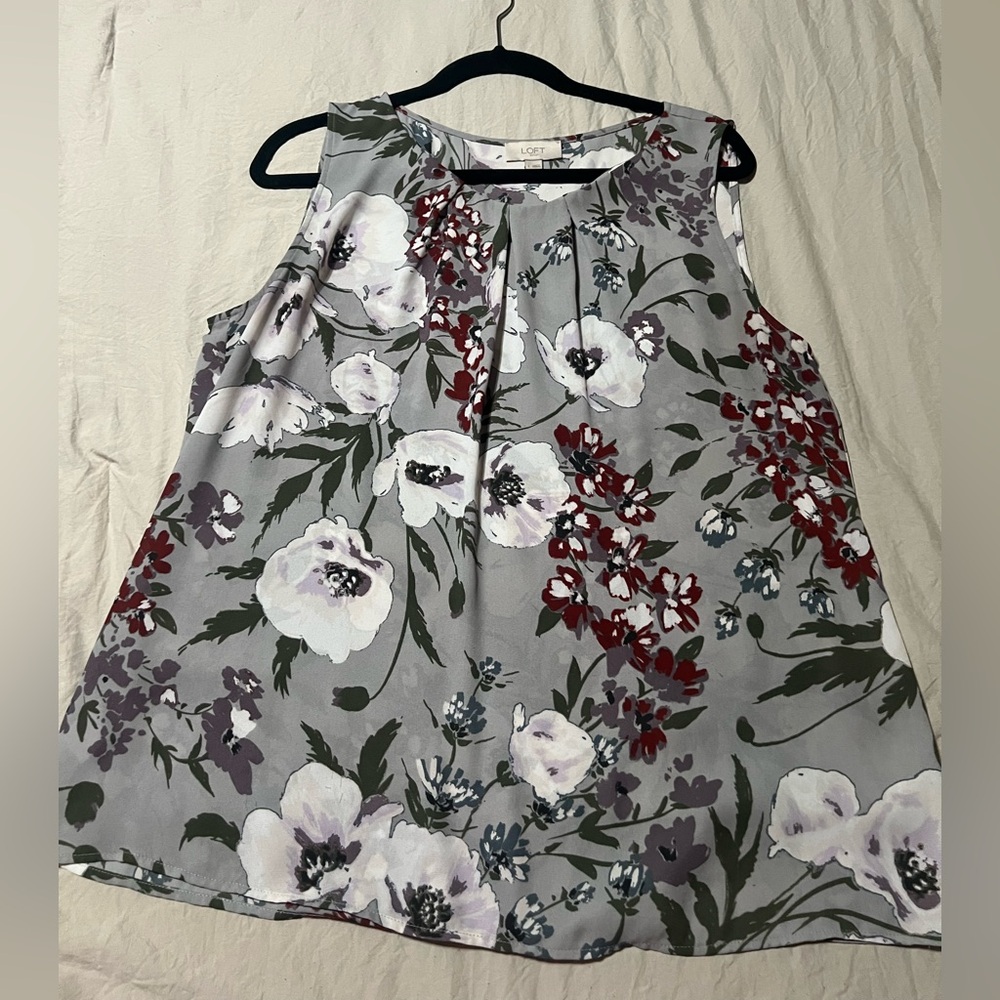 LOFT Multicolor Floral Top
